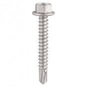 5.5x50 Hex Metal to Light Section S/D Exterior Screw Bi Metal/Silver Pack 100