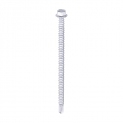 5.5x100 Hex Metal to Light Section S/D Exterior Screw Bi Metal/Silver Pack 100