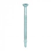 5.5x85 Countersunk Wood to Light Section Steel Wing Tip S/D Exterior Screw Bi Metal/Silver Pack 100