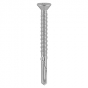 5.5x65 Countersunk Wood to Heavy Section Steel Wing Tip Exterior S/D Screw Bi Metal/Silver Pack 200