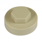 16 Hex Head Cover Cap Beige Pack 1000