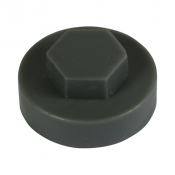 16 Hex Head Cover Cap Slate Grey Pack 1000