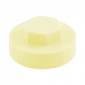 16 Hex Head Cover Cap White (Creamy) Pack 1000