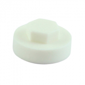 19 Hex Head Cover Cap White Pack 1000