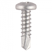 4.2x16 Reinforced Frame Screw 410 Stainless Steel & Silver Organic Timco 130 Range Pack 1000