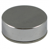 14 Threaded Screw Cover Cap Polished Chrome Pack 4