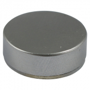 12 Threaded Screw Cover Cap Satin Chrome Pack 4