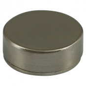 12 Threaded Screw Cover Cap Satin Nickel Pack 4