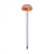 50x3.2 Polymer Headed Nail A4 (Head Diameter 12) Clay Brown Pack 100