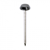 50x3.2 Polymer Headed Nail A4 (Head Diameter 12) Anthracite Grey Pack 100