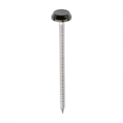 65x3.2 Polymer Headed Nail A4 (Head Diameter 12) Mahogany Pack 100