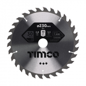 230x30x30T Circular Saw Blade Wood/Board Timco