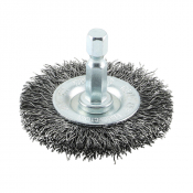 50 Drill Crimped Steel Wire Wheel Brush Timco Ea