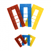1,3,5,6 mm (45x35) & 1,3,5 mm (100x50) Assorted Horseshoe Shim Pack 100