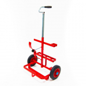 Twin Oxygen/Propane Trolley 8inch Wheel Extend Handle