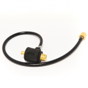 TIG Dinse 16-25mm² Connector 3/8Bsp Power Connection x 3/8Bsp Hose Connection 0.5 Metre
