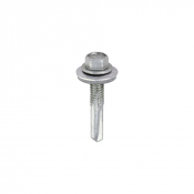 5.5x32 Hex Metal to Heavy Section Steel S/D Exterior Screw/Washer Steel/Silver Pack 100