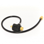 TIG Dinse 16-25mm² Connector 1/4Bsp Power Connection x M12x1 Hose Connection 0.5 Metre