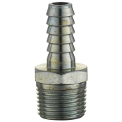 Male Hose Tail Connector, Male Thread BSP Tapered 3/8, HoseTail 7.9mm (5/16) i/d Hose