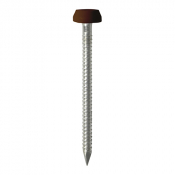 25x2.1 Polymer Headed Pin A4 Mahogany (Head Diameter 6.2) Pack 250