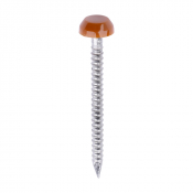 30x2.1 Polymer Headed Pin A4 Clay Brown (Head Diameter 6.2) Pack 250