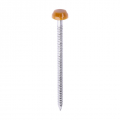 40x2.1 Polymer Headed Pin A4 Oak (Head Diameter 6.2) Pack 250