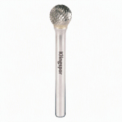9.6x8x6 Ball Shaped Carbide Burr HF100D Coarse Single Serration Cut (Cut 3)