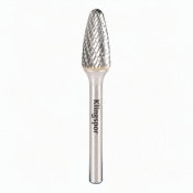 6x18x6 Ball Nosed Cone Shaped Carbide Burr HF100F Double Serration Cut (Cut 6)
