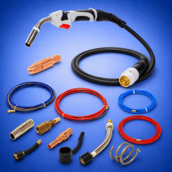 MIG T250 Torch and Consumables