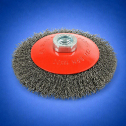 Crimped Steel Wire Bevel Brush