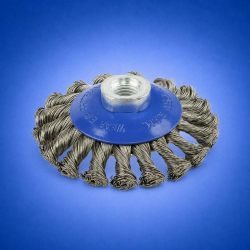 Twisted Knot Stainless Steel Wire Bevel Brush