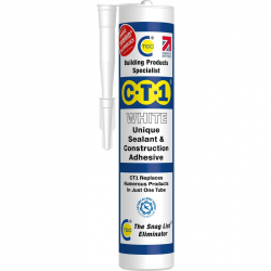Construct. Sealant & Adhesive CT1 White Ea