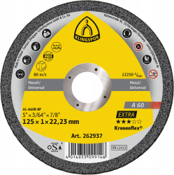 115x1x22.23mm Metal Slitting Disc A60 EXTRA Klingspor Pack 25