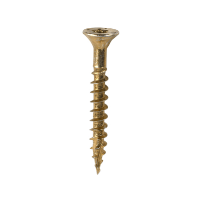 5.0x40 Torx Countersunk Multi Purpose Clamp Screw Zinc & Yellow Plated Timco C2 Range Pack 200
