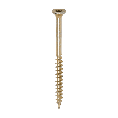 5.0x70 Torx Countersunk Multi Purpose Clamp Screw Zinc & Yellow Plated Timco C2 Range Pack 200