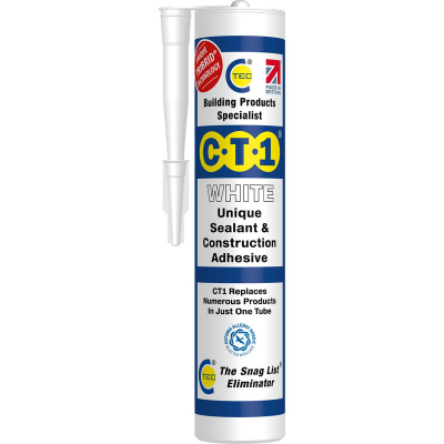 Construct. Sealant & Adhesive CT1 White Ea