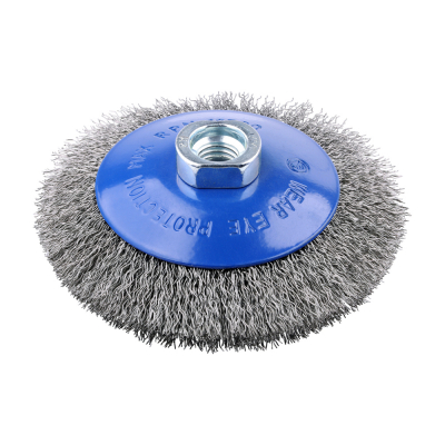115mm (M14x0.3) Angle Grinder Crimped Stainless Steel Wire Cup Brush
