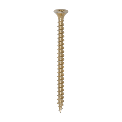 5.0x70 Pozi Countersunk Multi Purpose Screw Zinc & Yellow Plated Timco C2 Range Pack 200
