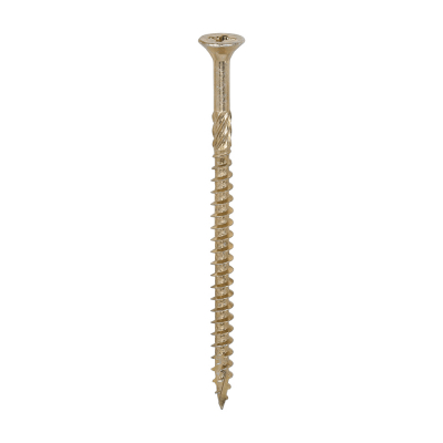 6.0x100 Pozi Countersunk Multi Purpose Screw Zinc & Yellow Plated Timco C2 Range Pack 100
