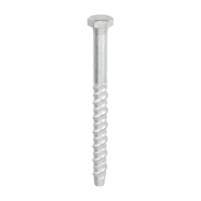 M12x150 Hex Masonry Bolt DIN 529 Silver Pack 25