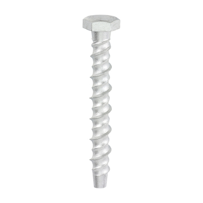 M8x75 Hex Masonry Bolt DIN 529 Silver Pack 100