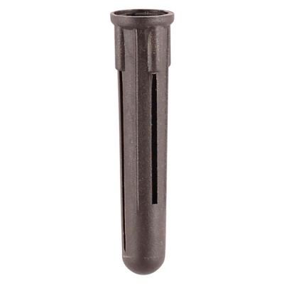 Plastic Wall Plug Brown Pack 100