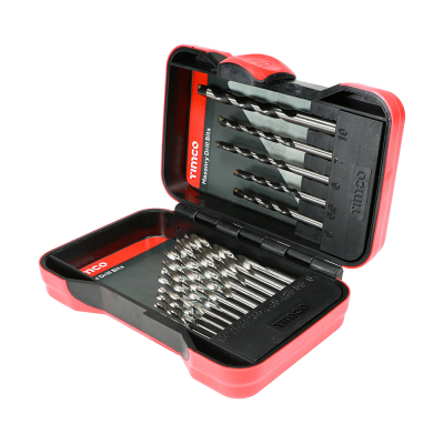 HSS Standard Series Drill Bit & Masonry Drill Bit Set 17 (12mm & 5mm) Timco