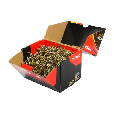 5.0x50 Pozi Countersunk Multi Purpose Screw Zinc & Yellow Plated Timco Velocity Range Pack 1000