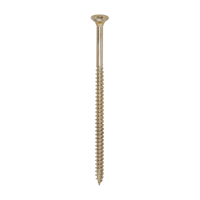 5.0x100 Pozi Countersunk Multi Purpose Screw Zinc & Yellow Plated Timco Classic Range Pack 100