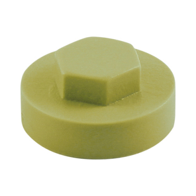 16 Hex Head Cover Cap Green Pack 1000