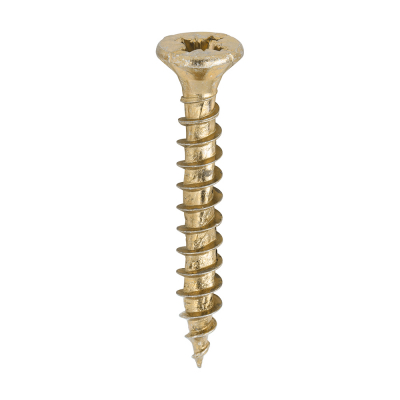 4.0x30 Pozi Countersunk Multi Purpose Screw Zinc & Yellow Plated Timco Velocity Range Pack 200