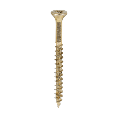 4.0x45 Pozi Countersunk Multi Purpose Screw Zinc & Yellow Plated Timco Velocity Range Pack 200