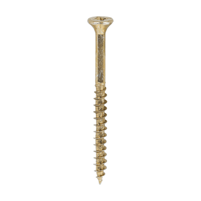 4.0x50 Pozi Countersunk Multi Purpose Screw Zinc & Yellow Plated Timco Velocity Range Pack 200