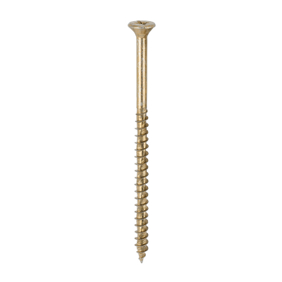 5.0x90 Pozi Countersunk Multi Purpose Screw Zinc & Yellow Plated Timco Velocity Range Pack 100